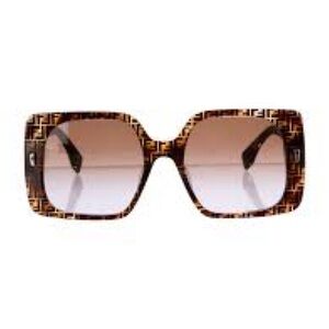 Fendi FF-logo oversized square sunglasses